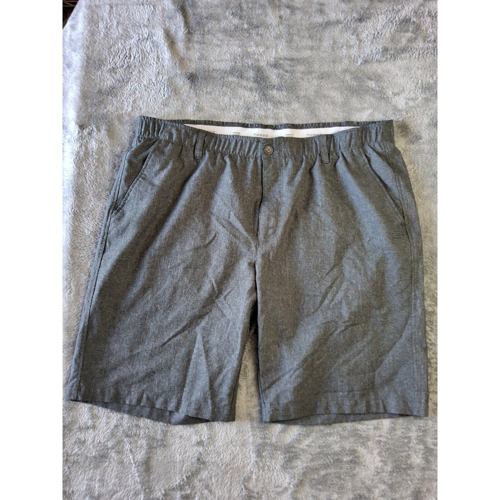 Mens Three Sixty Six Size 40 Shorts Chino Gray Golf‎ Casual
